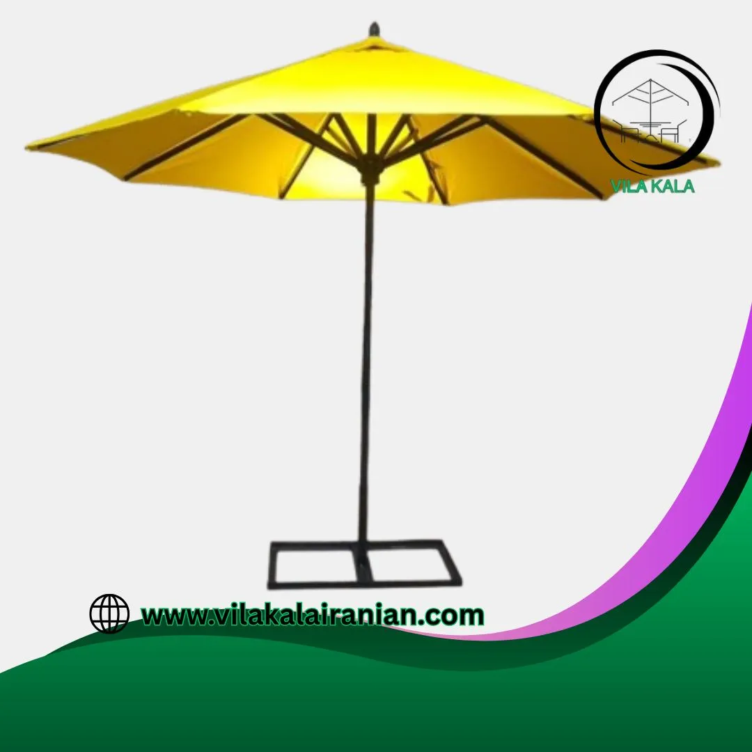 سایه بان پایه وسط قطر 3 متری